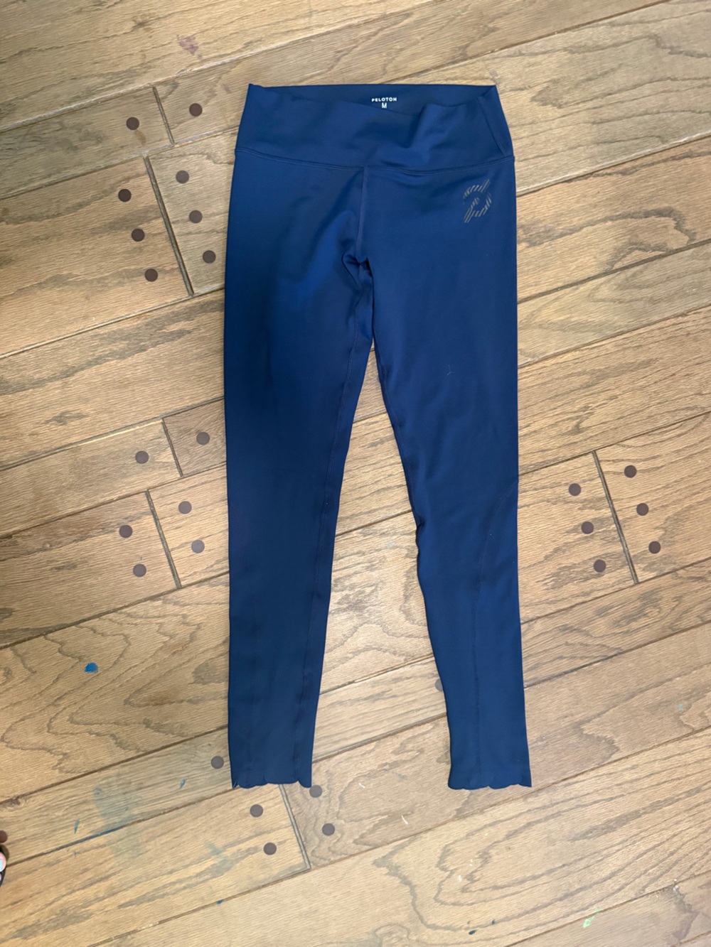Peloton Deep Blue High-Rise scallop detail Performance Leggings